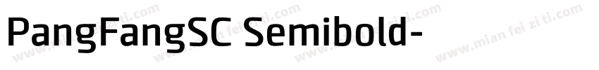PangFangSC Semibold字体转换